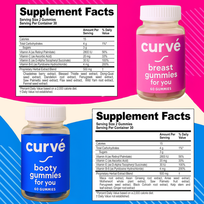 Curvé Booty & Breast Gummies